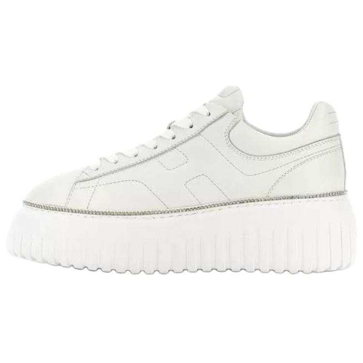 HOGAN H Stripes Low top Casual Shoes Women's White