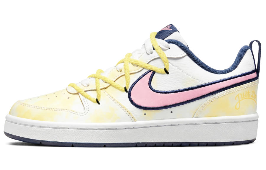 Nike Nike Synthetic Leather Low top Skateboard Shoes Women's Yellow