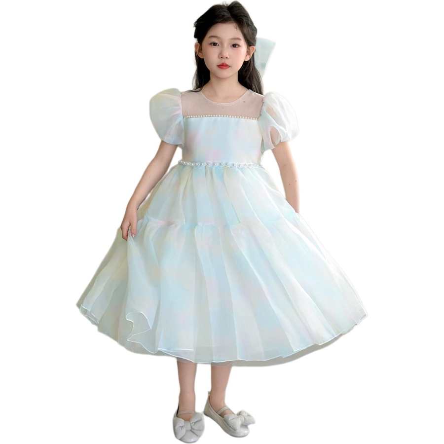 YALU Grade School Dresses Boat Neck Moderate Midi Skirt