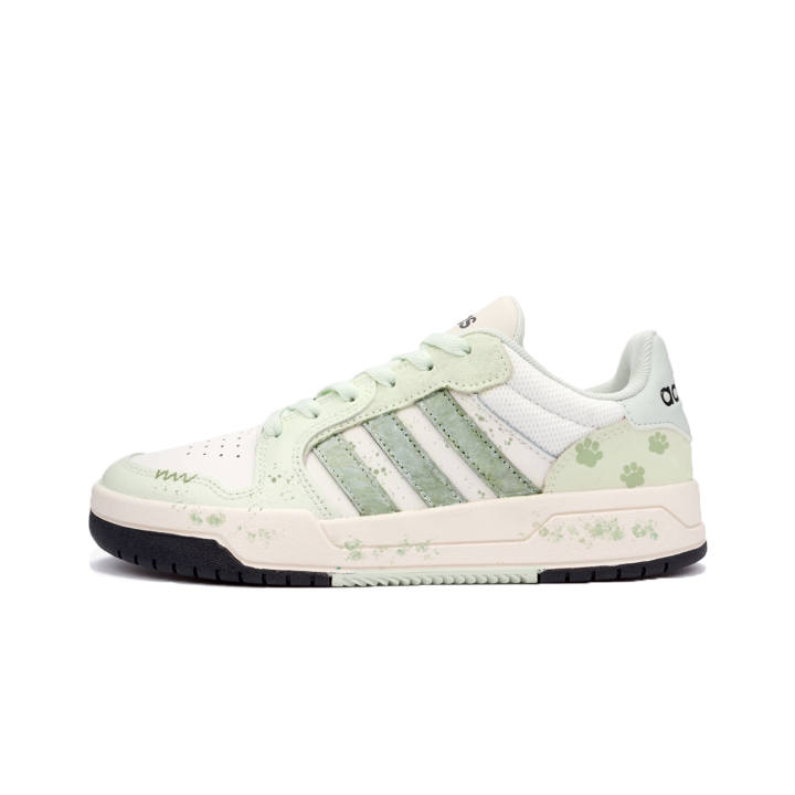 Adidas Adidas ENTRAP Synthetic Leather, Split Cow Leather Low top Skateboard Shoes Unisex Green