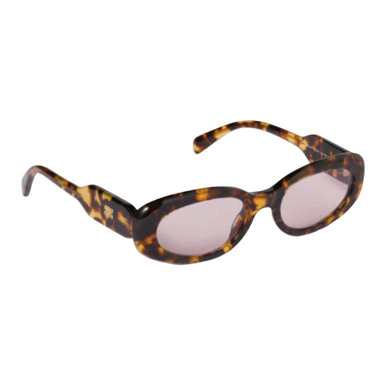 MIU MIU MIU MIU Acetate Oval Sunglasses Unisex Tortoiseshell