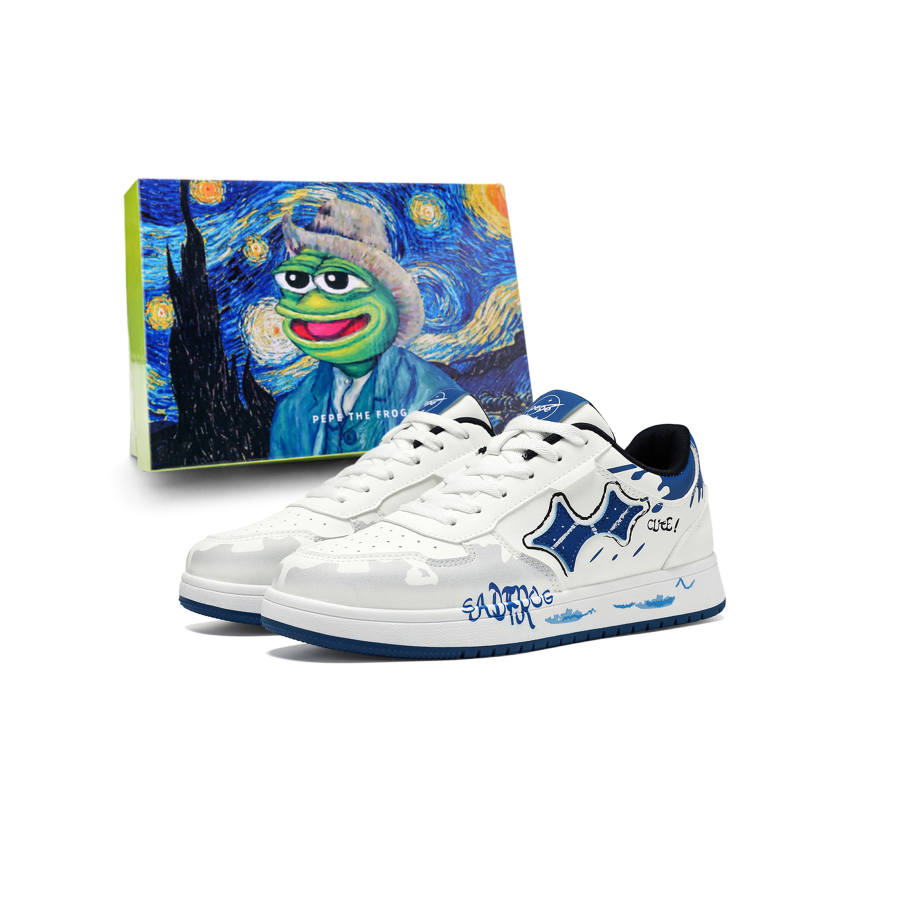 Pepe The Frog Low top Skateboard Shoes Men's