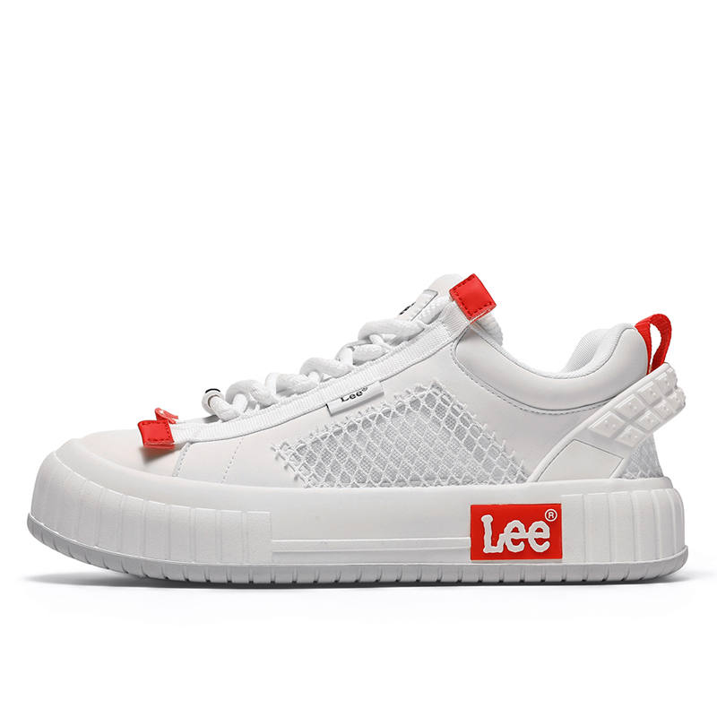 Lee Lee Textile, Synthetic Leather Low top Skateboard Shoes Men's