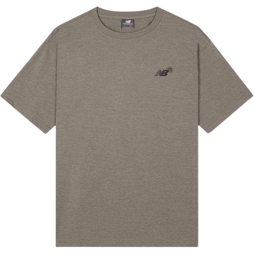 New Balance New Balance T Shirts Unisex Dark Beige Crew Neck