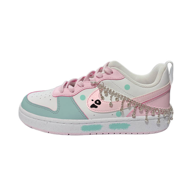 Nike Nike Court Borough Coer Low top Kids' Skateboarding Shoes White Green Teenagers