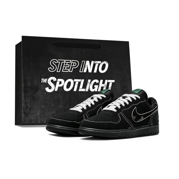 Nike Nike Big Empty Mountain, Ink Line, Hand Drawn Line Canvas Slip Resistant Abrasion Resistant Low top Skateboard Shoes