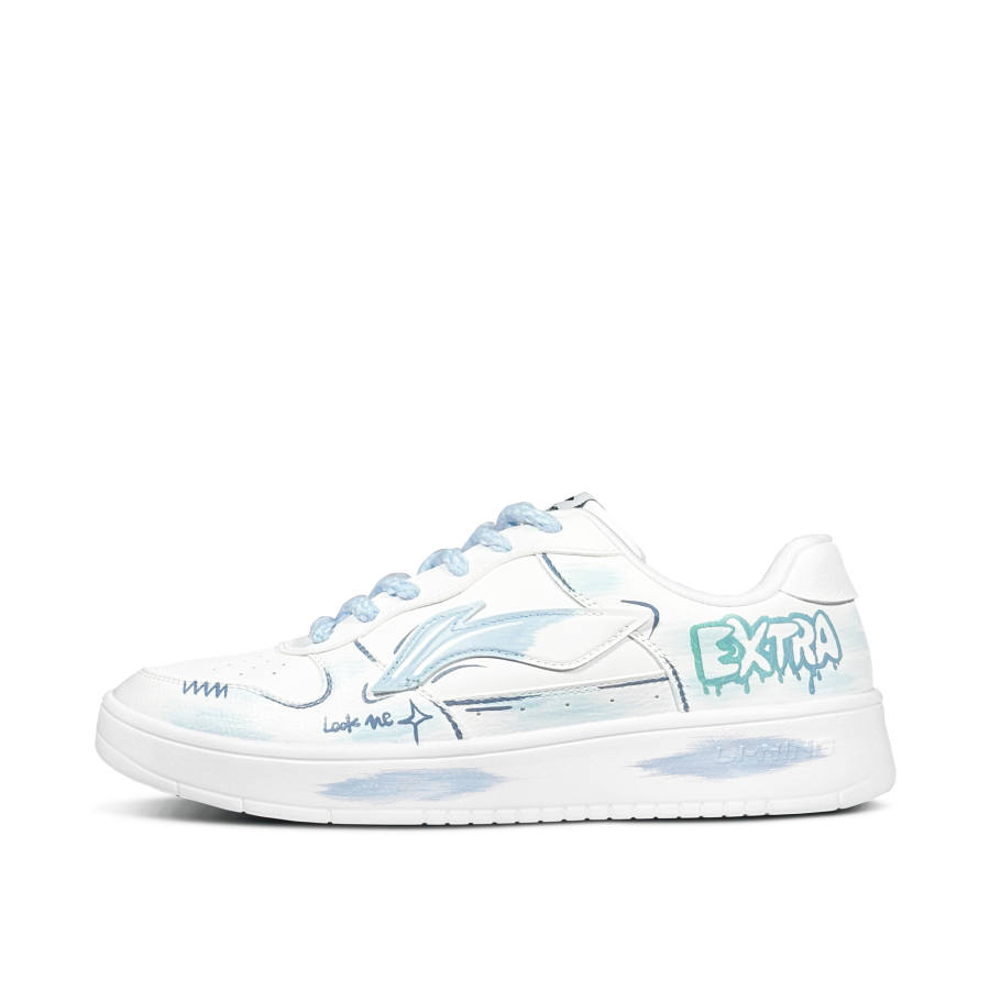 Li-Ning Li Ning Floating Boat Blue Trace Sail Cushioning Abrasion Resistant Slip Resistant Low top Skateboard Shoes Men's