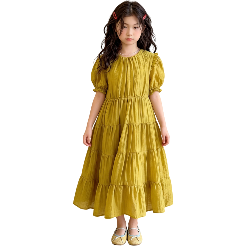 YALU Grade School Dresses Camisole Moderate Midi Skirt