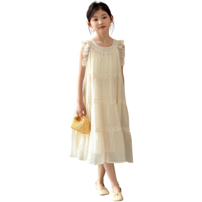 YALU Grade School Dresses Camisole Moderate Midi Skirt