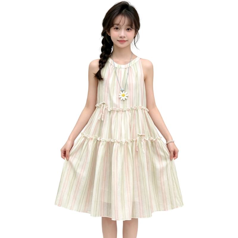 YALU Grade School Dresses Camisole Moderate Midi Skirt