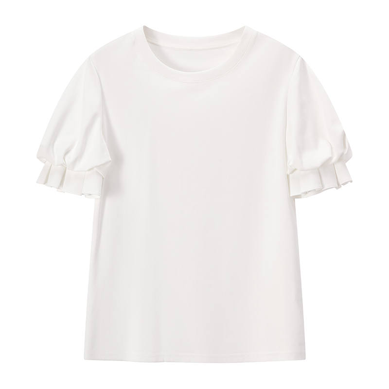 XIANGYING T Shirts Women's Crew Neck Thin