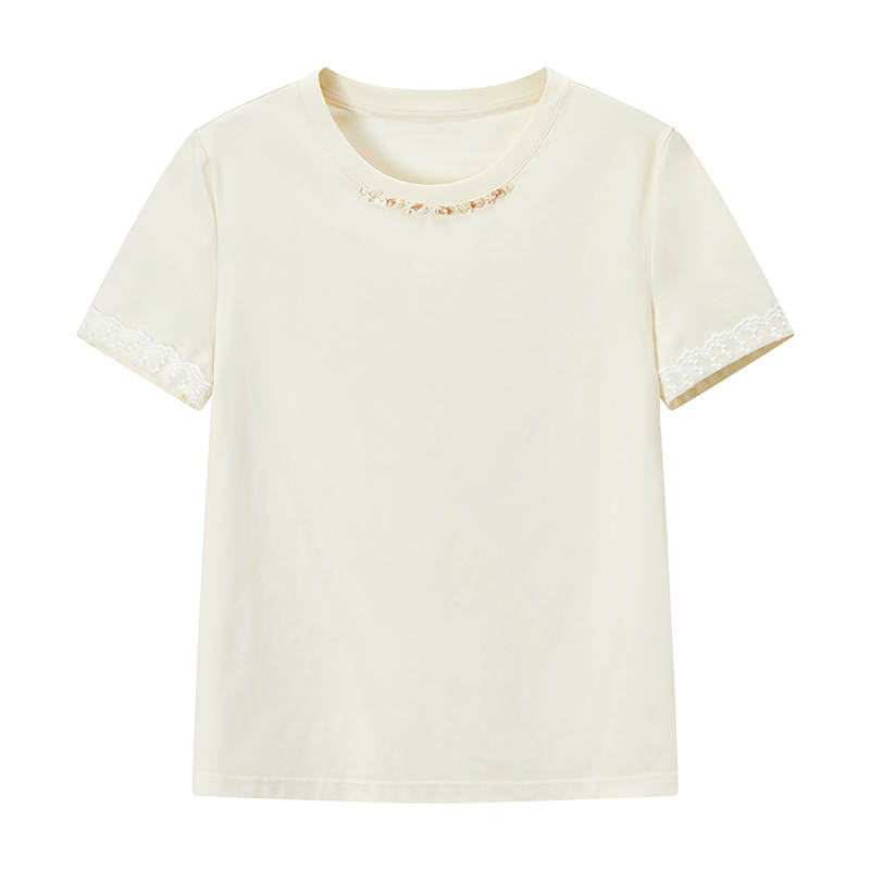 XIANGYING T Shirts Women's Crew Neck Thin