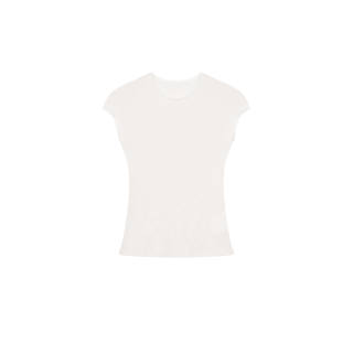 Umoumo T Shirts Women's Crew Neck Thin Nipped In Waist