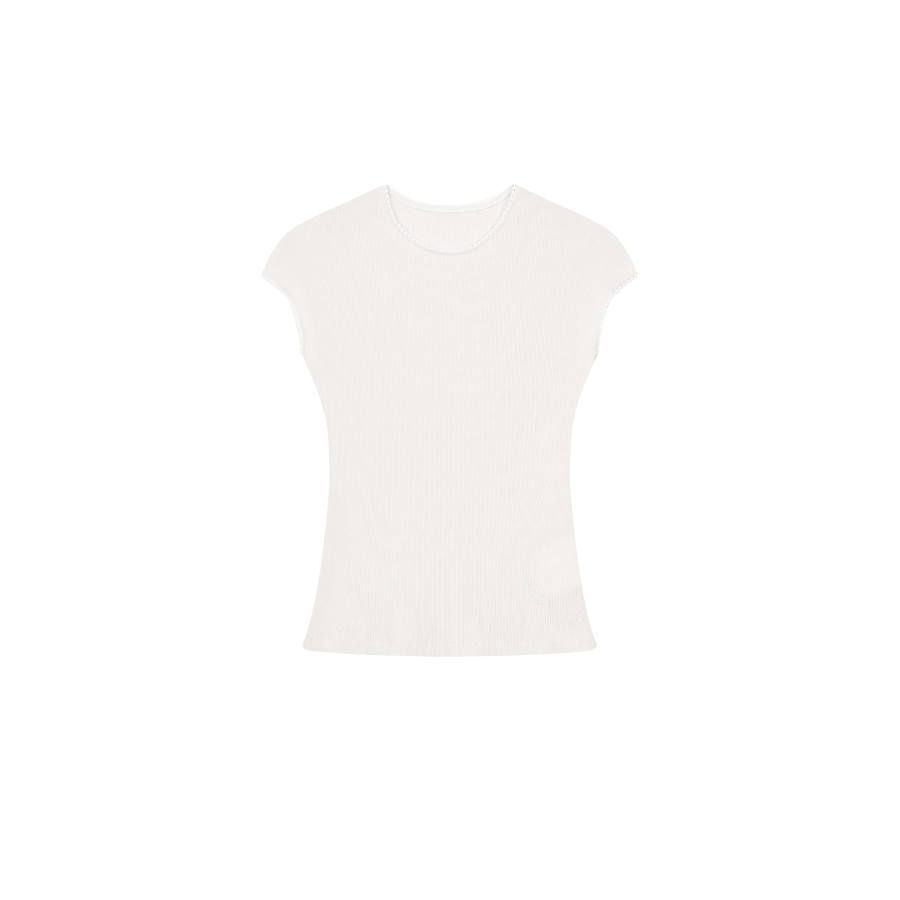Umoumo T Shirts Women's Crew Neck Thin Nipped In Waist