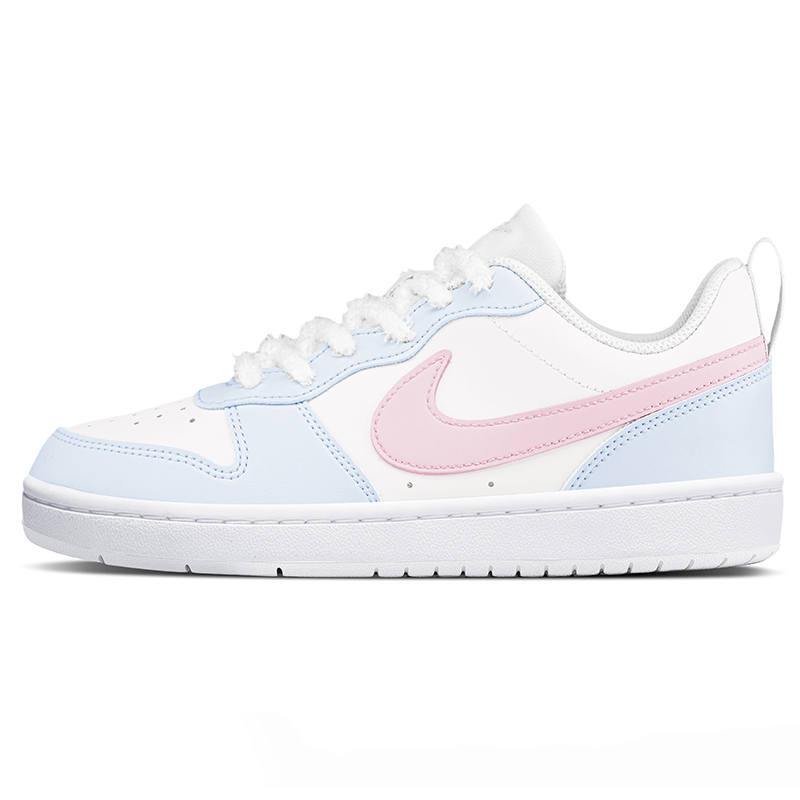 Nike Nike Court Borough Maris Sal Custard Low top Kids' Skateboarding Shoes Blue Pink Teenagers