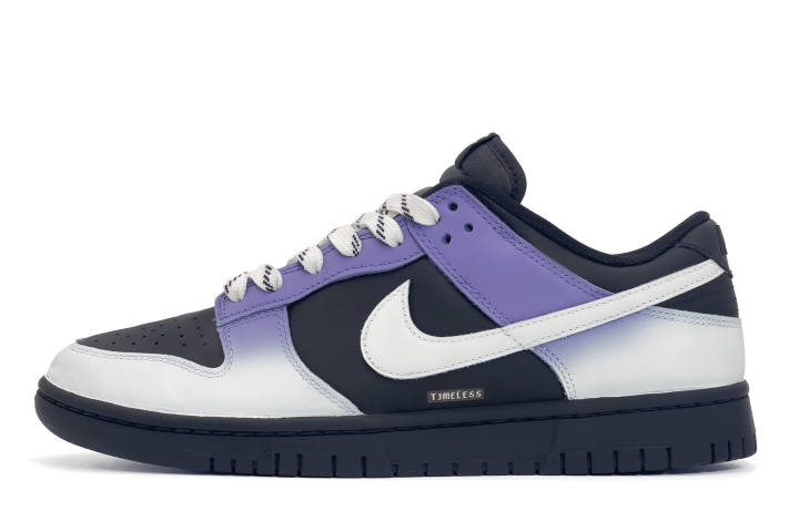 Nike Nike Dunk Unseen Space Leather Low top Skateboard Shoes Men's Black White Purple