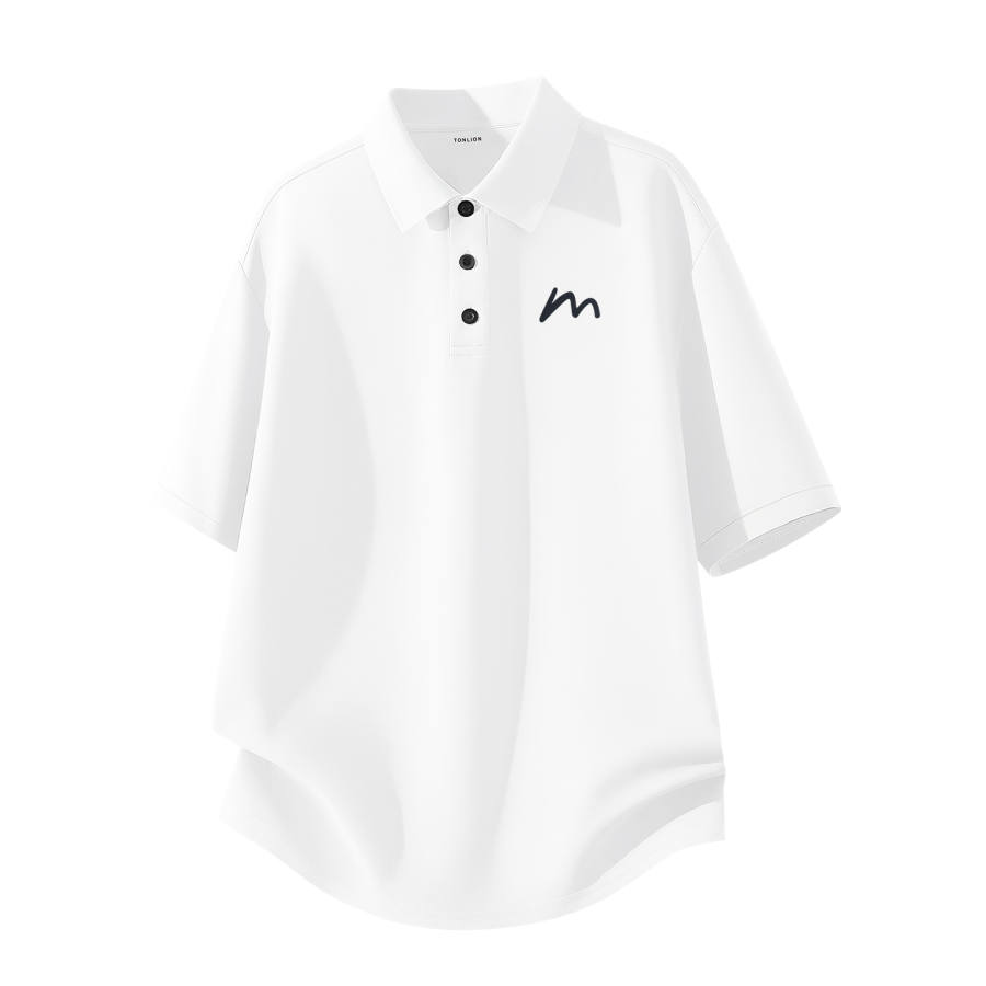 Tonlion Polo Shirts Unisex Polo Collar Moderate Straight Fit