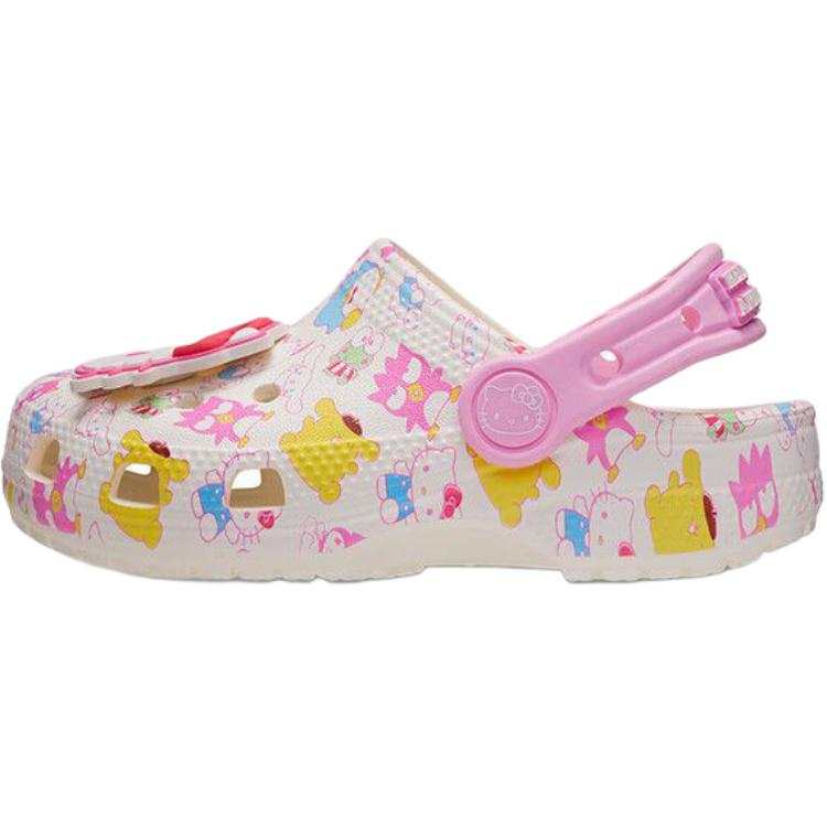 Crocs x Hello Kitty Classic Clog Waterproof Low top Toddler Shoes White Infant And Toddler
