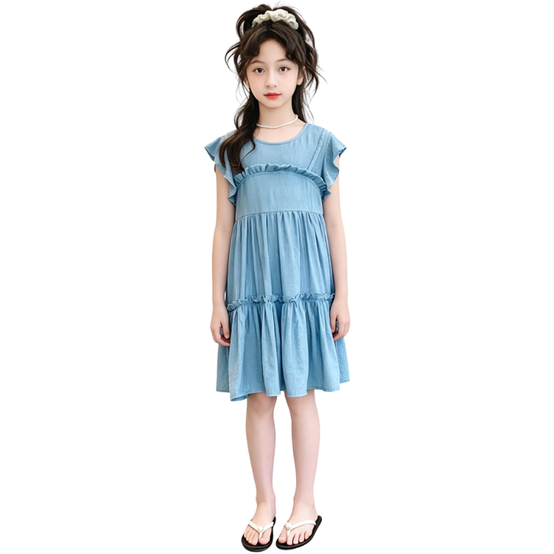YALU Grade School Dresses Camisole Moderate Midi Skirt