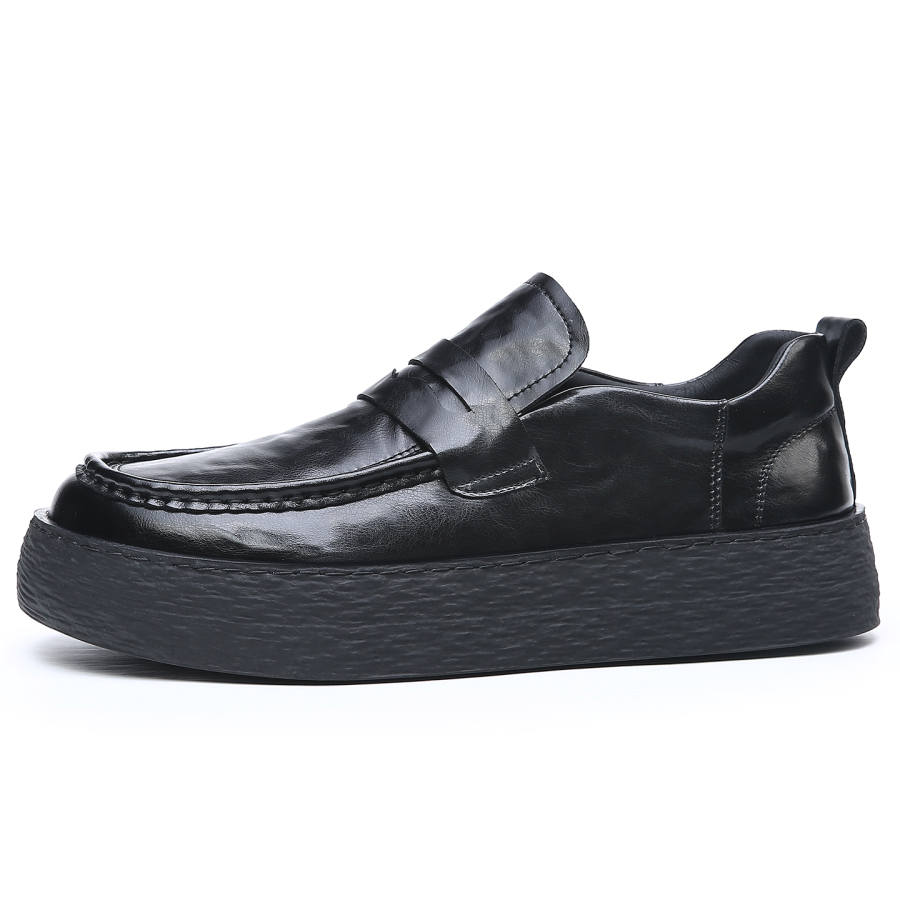 YALU Cow Split Leather Casual Leather Shoes Men's