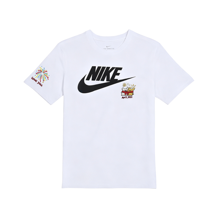 Nike Nike Sportswear T Shirts Unisex White Crew Neck Moderate Straight Fit
