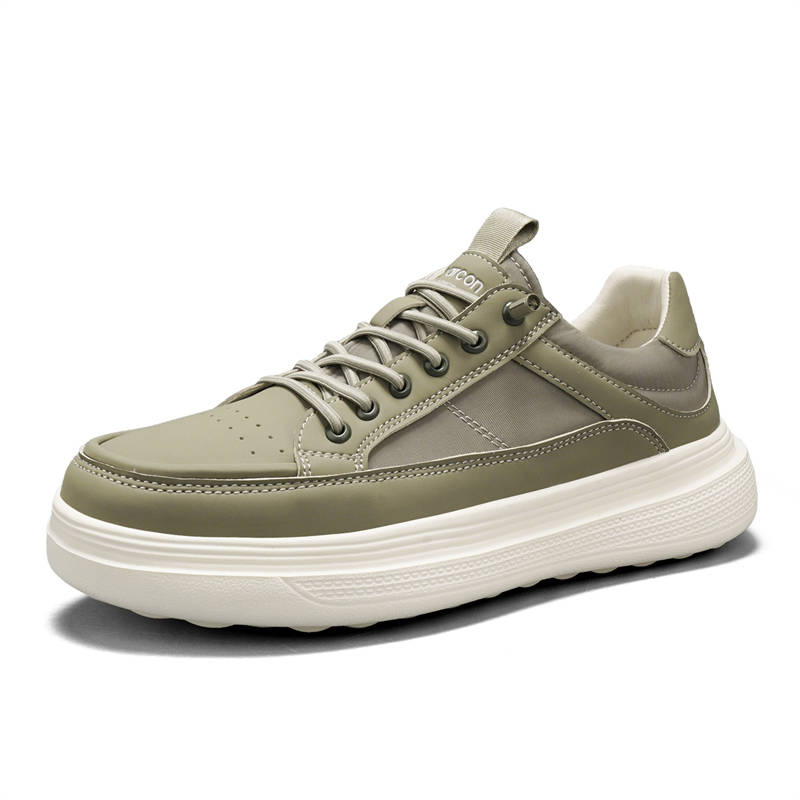 YEARCON Soft Sole Versatile Men's Slip on Outdoor Casual Slip Resistant Breathable Low top Skateboard Shoes Men's