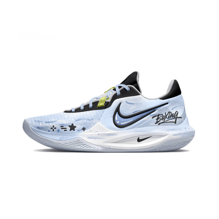 Nike Nike Precision 6 Abrasion Resistant, Impact Resistant Low top Basketball Shoes Men's Blue Black