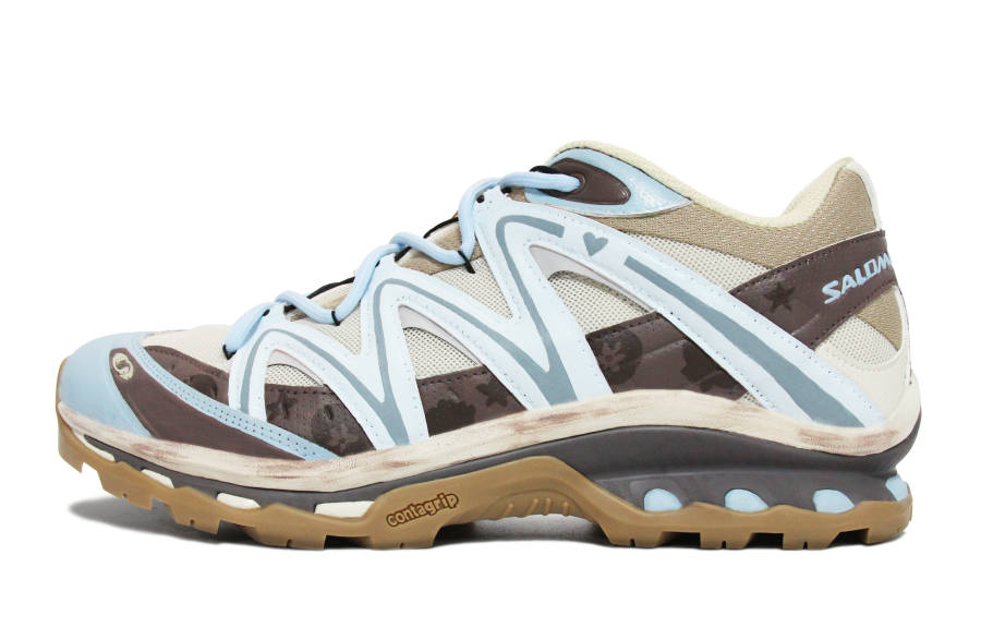 SALOMON XT Quest Walking Planet, Blueberry Cheese Star Low top Mountaineering Shoes Unisex Beige Brown Blue