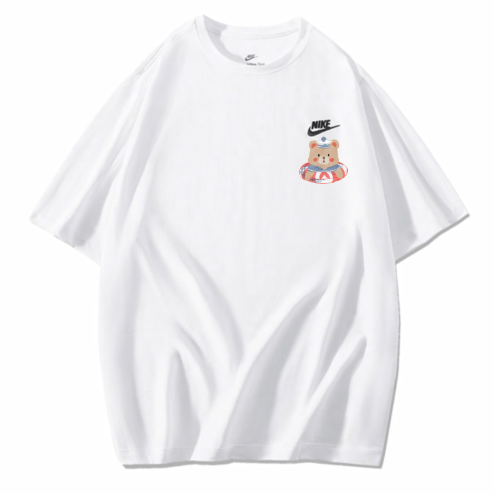 Nike Nike Sportswear T Shirts Unisex White Crew Neck Moderate Straight Fit