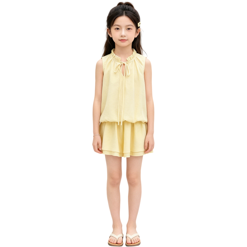 YALU Grade School Dresses Camisole Moderate Midi Skirt