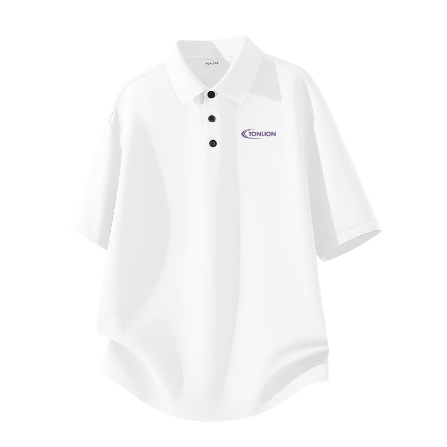 Tonlion Polo Shirts Unisex Polo Collar Moderate Straight Fit