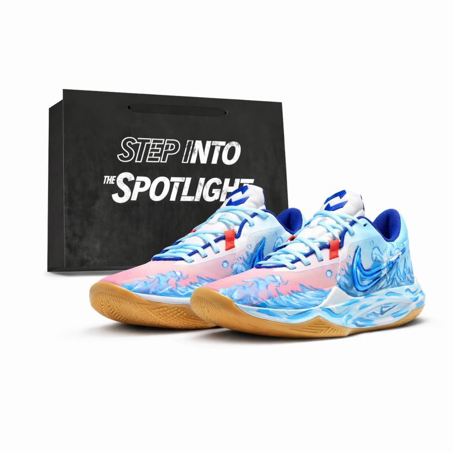 Nike Nike Precision 6 Clear Sea Mambo PU, Mesh Mid top Basketball Shoes Men's Sky Blue