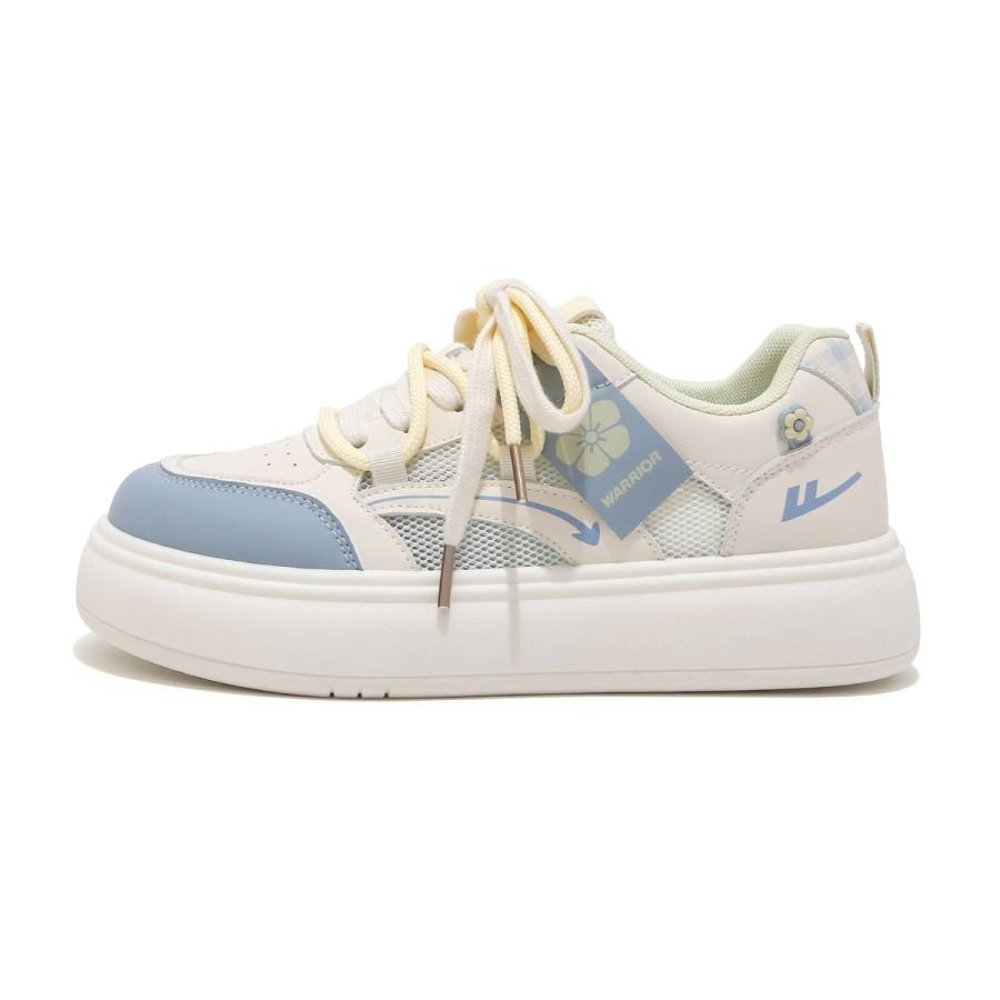 Warrior Synthetic Leather, Mesh Low top Skateboard Shoes Women's