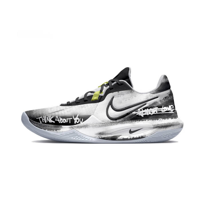 Nike Nike Precision 6 Abrasion Resistant Balance Low top Basketball Shoes Men's Black White