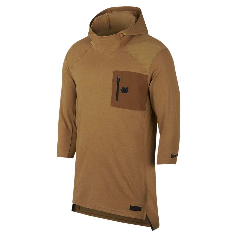 Nike Nike T Shirts Men's Khaki Hooded Non Detachable Moderate