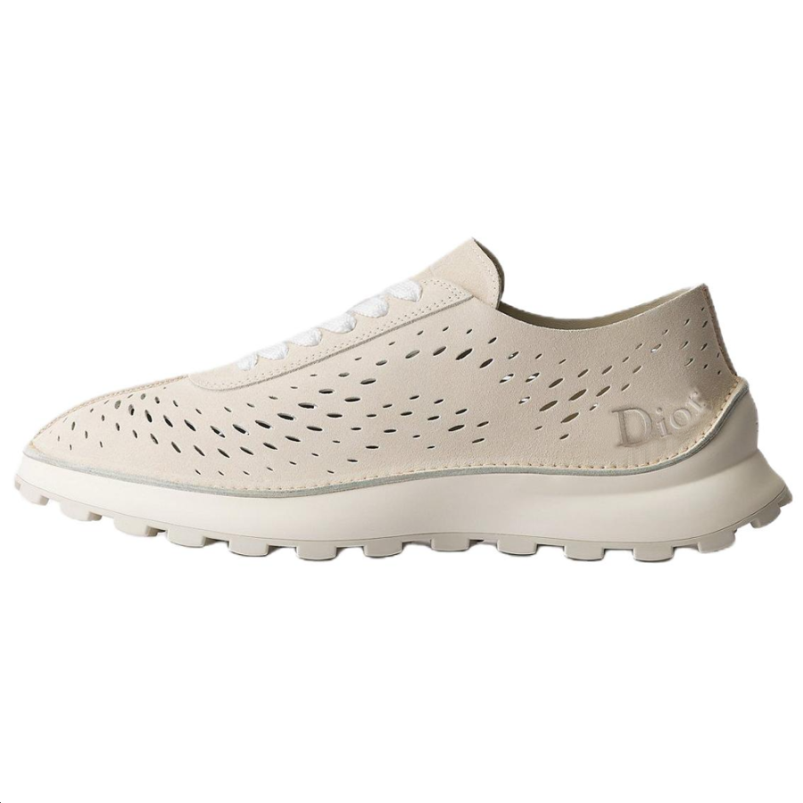 DIOR Squash Low top Casual Shoes Men's Cream White