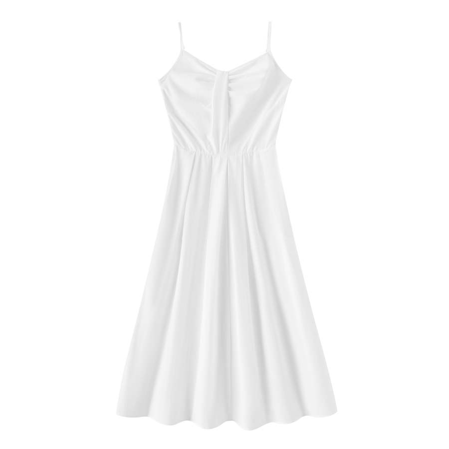 Semir Sleeveless Dresses Women's V Neck Moderate Midi Skirt