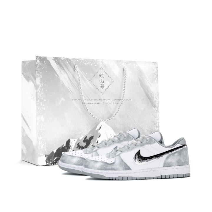 Nike Nike Big Mist Island Gray River Cushioning Abrasion Resistant Low top Skateboard Shoes Men's Gray