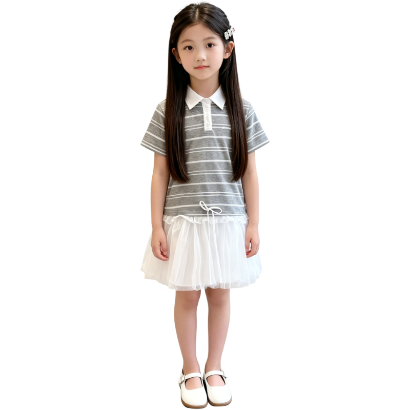 YALU Grade School Dresses Camisole Moderate Midi Skirt