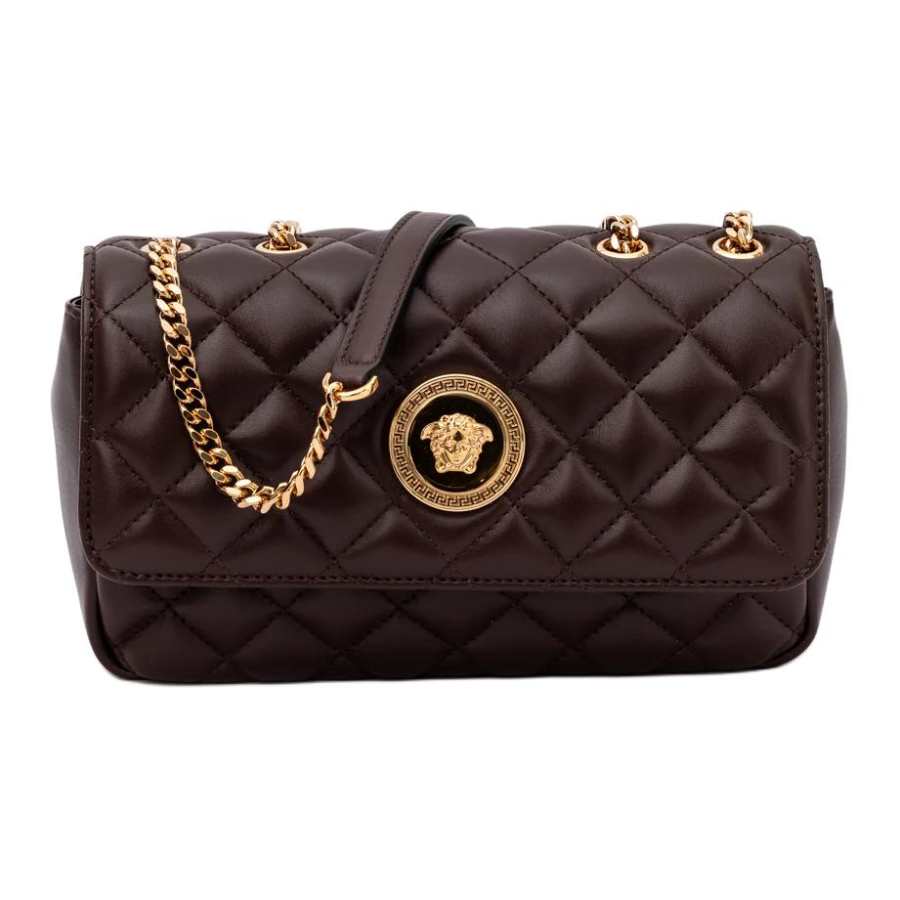 VERSACE VERSACE Sheepskin Crossbody Bags Unisex Brown