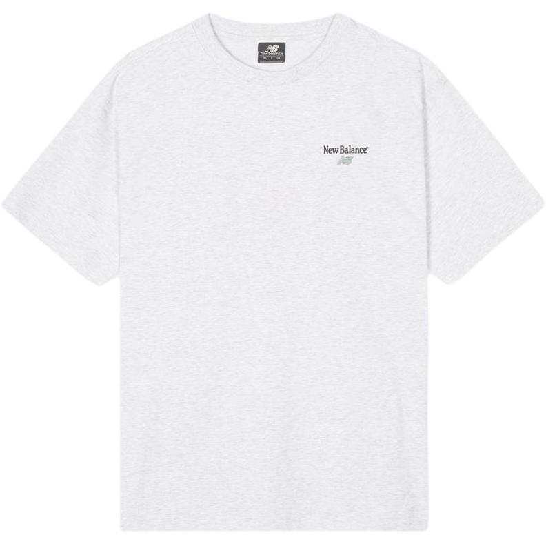 New Balance New Balance T Shirts Unisex Light Gray Crew Neck