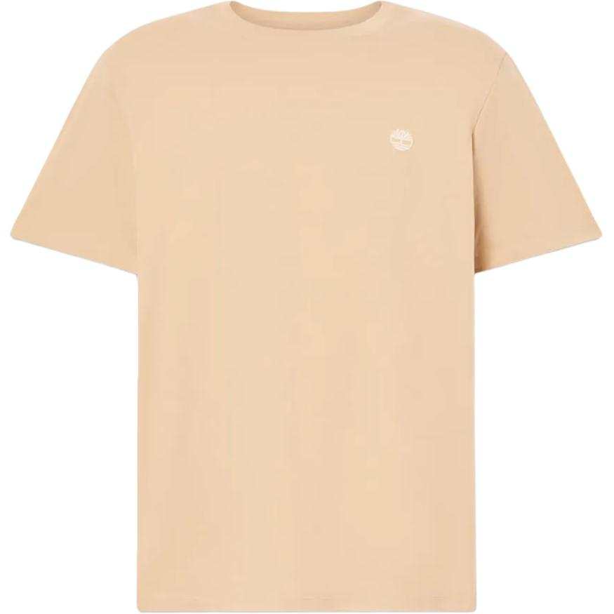 Timberland T Shirts Men's Light Beige Crew Neck