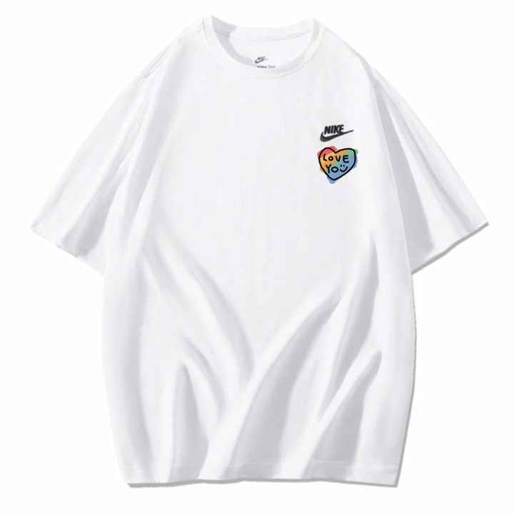 Nike Nike Sportswear T Shirts Unisex White Crew Neck Moderate Straight Fit