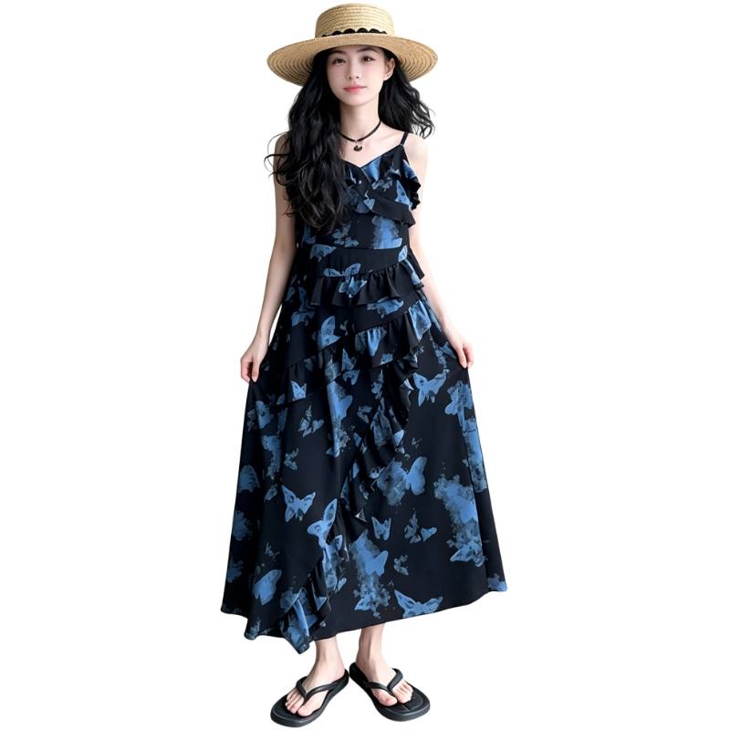 YALU Grade School Dresses Camisole Moderate Midi Skirt