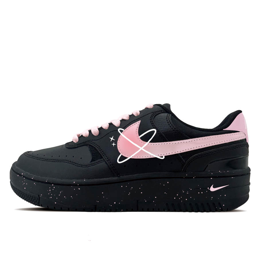 Nike Nike Gamma Force Star Rail Synthetic Leather Abrasion Resistant Low top Skateboard Shoes Women's Black