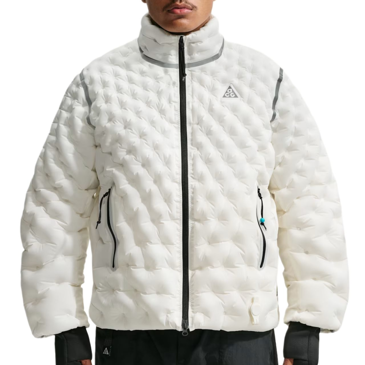 Nike Nike ACG Puffer Jackets Men's White Stand Collar Moderate