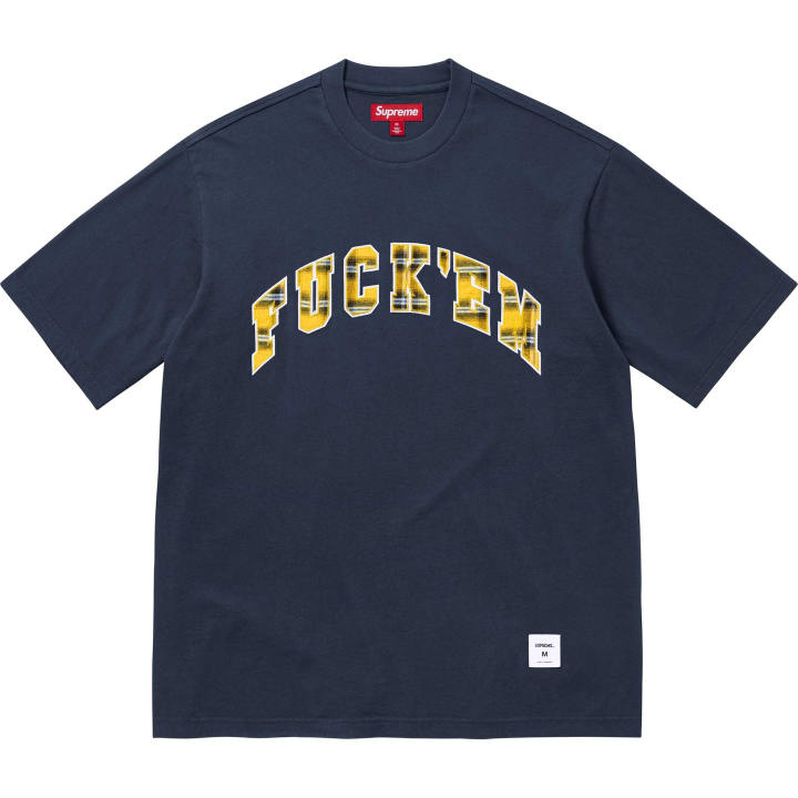 Supreme Supreme SS26 WEEK9 Fuck'em Plaid S/S Top T Shirt Unisex