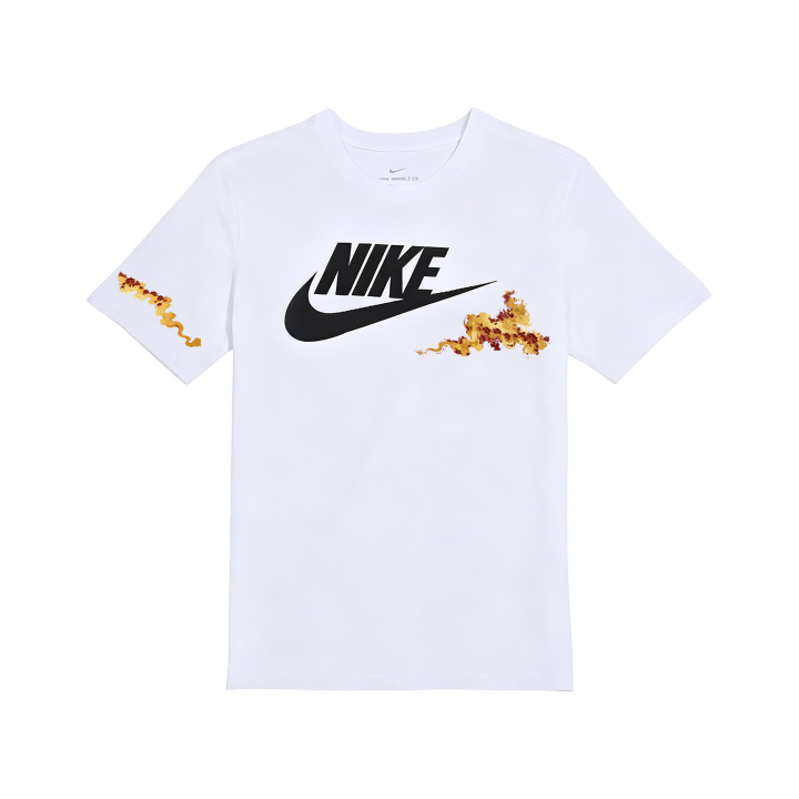 Nike Nike Sportswear T Shirts Unisex White Crew Neck Moderate Straight Fit