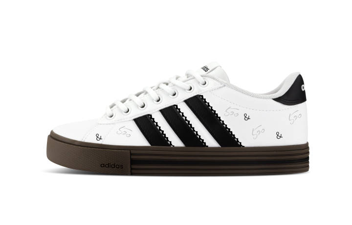 Adidas Adidas Daily 4.0 Low top Skateboard Shoes Unisex White Black
