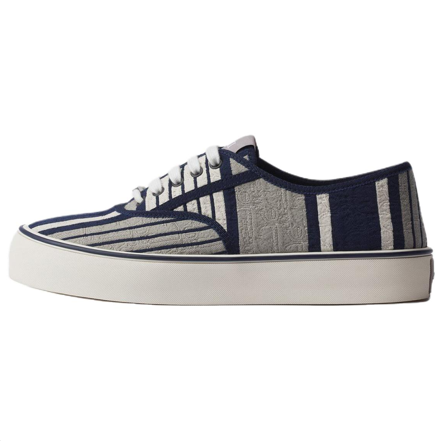 DIOR Dioriviera Saltwind Low top Canvas Shoes Men's Gray & Blue